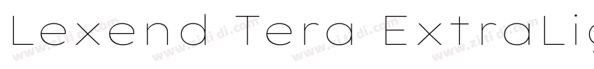 Lexend Tera ExtraLig字体转换 Lexend Tera ExtraLig字体转换